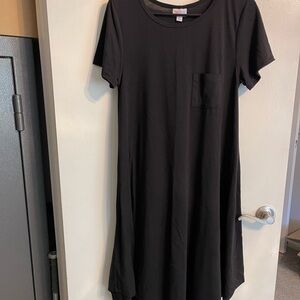 CARLY DRESS Classic Black T-Shirt Dress LULAROE